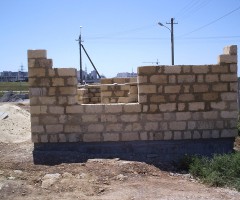 Строительство храма - Строительство служебных помещений с временным храмом 2008 год